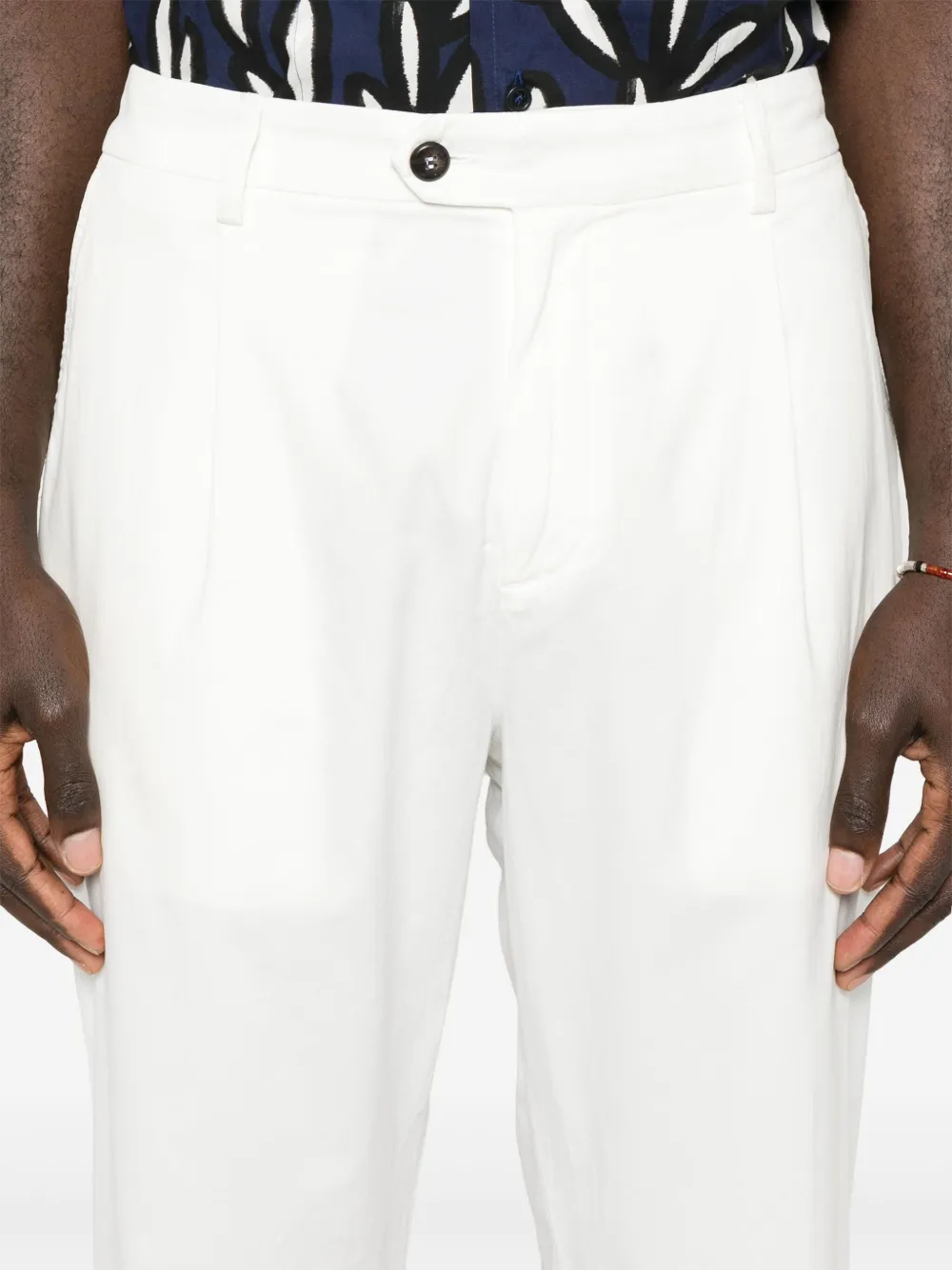 Eleventy Broek met toelopende pijpen Wit