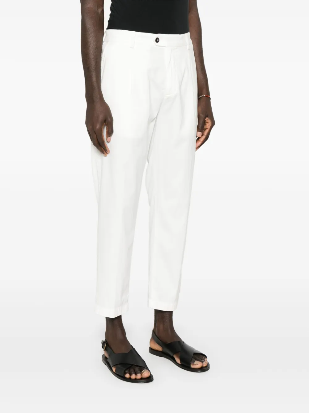 Eleventy Broek met toelopende pijpen Wit