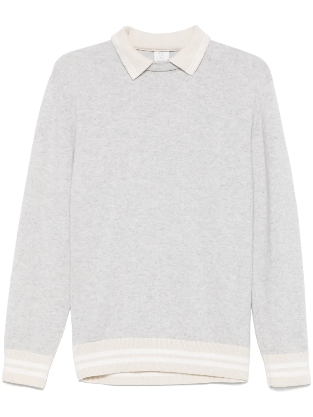 Eleventy suéter con cuello tipo polo | gris | Image 1