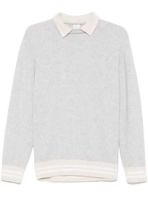 Eleventy polo collar sweater