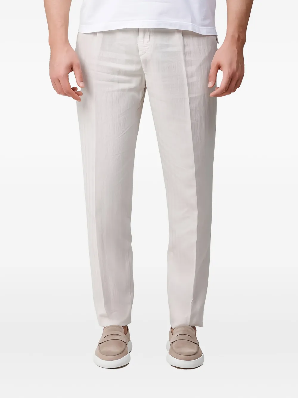 Eleventy pleated trousers | Neutrals | Image 1