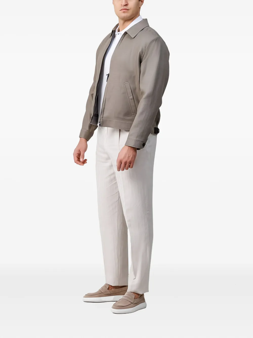 Eleventy Plooibroek Beige