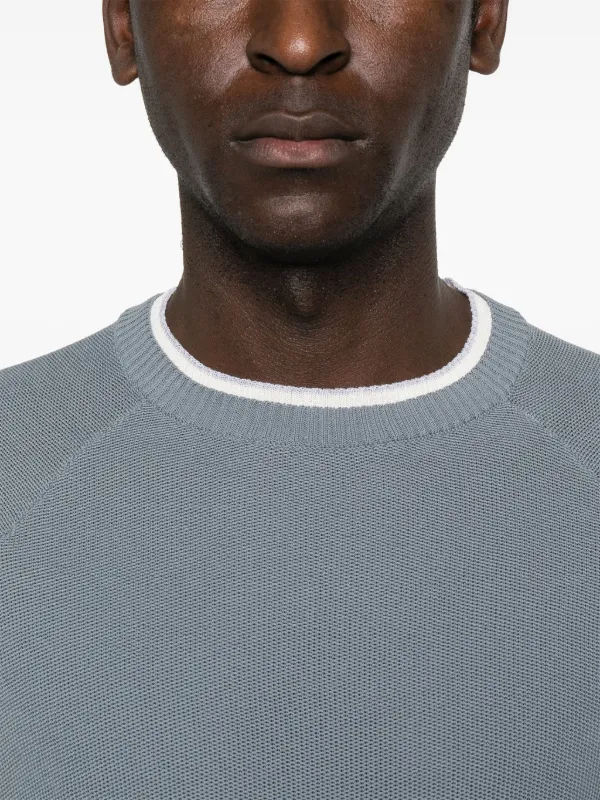 Eleventy Cotton T-shirt | Blue | FARFETCH GE