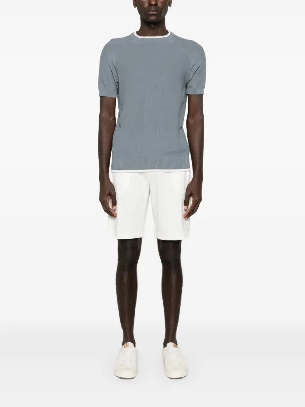 [ELEVENTY] コットン Tシャツ ブルー グレー Eleventy コットン Tシャツ | ブルー | FARFETCH JP