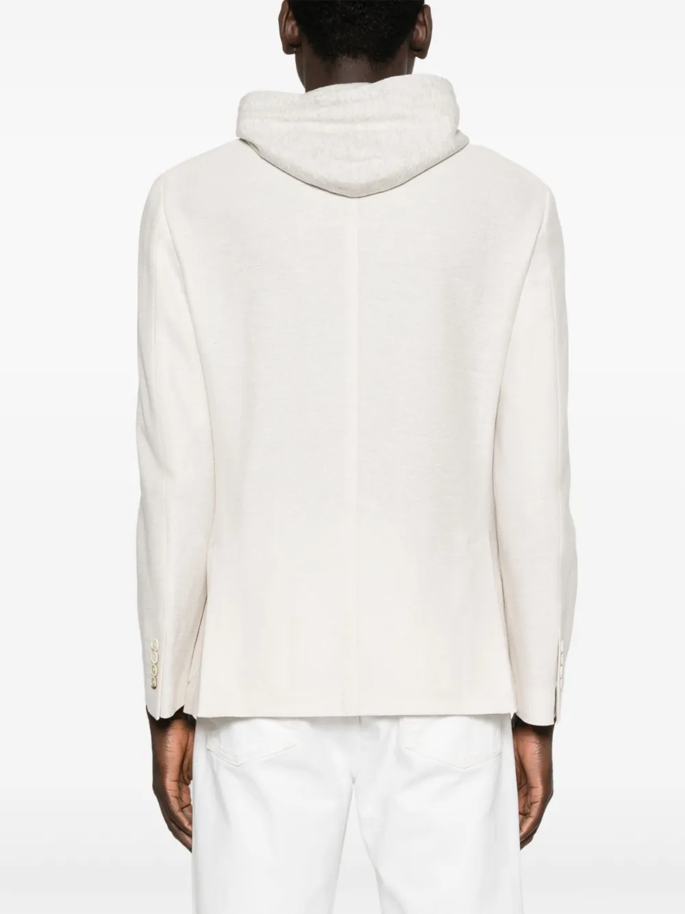 Shop Eleventy Layered Blazer In Neutrals