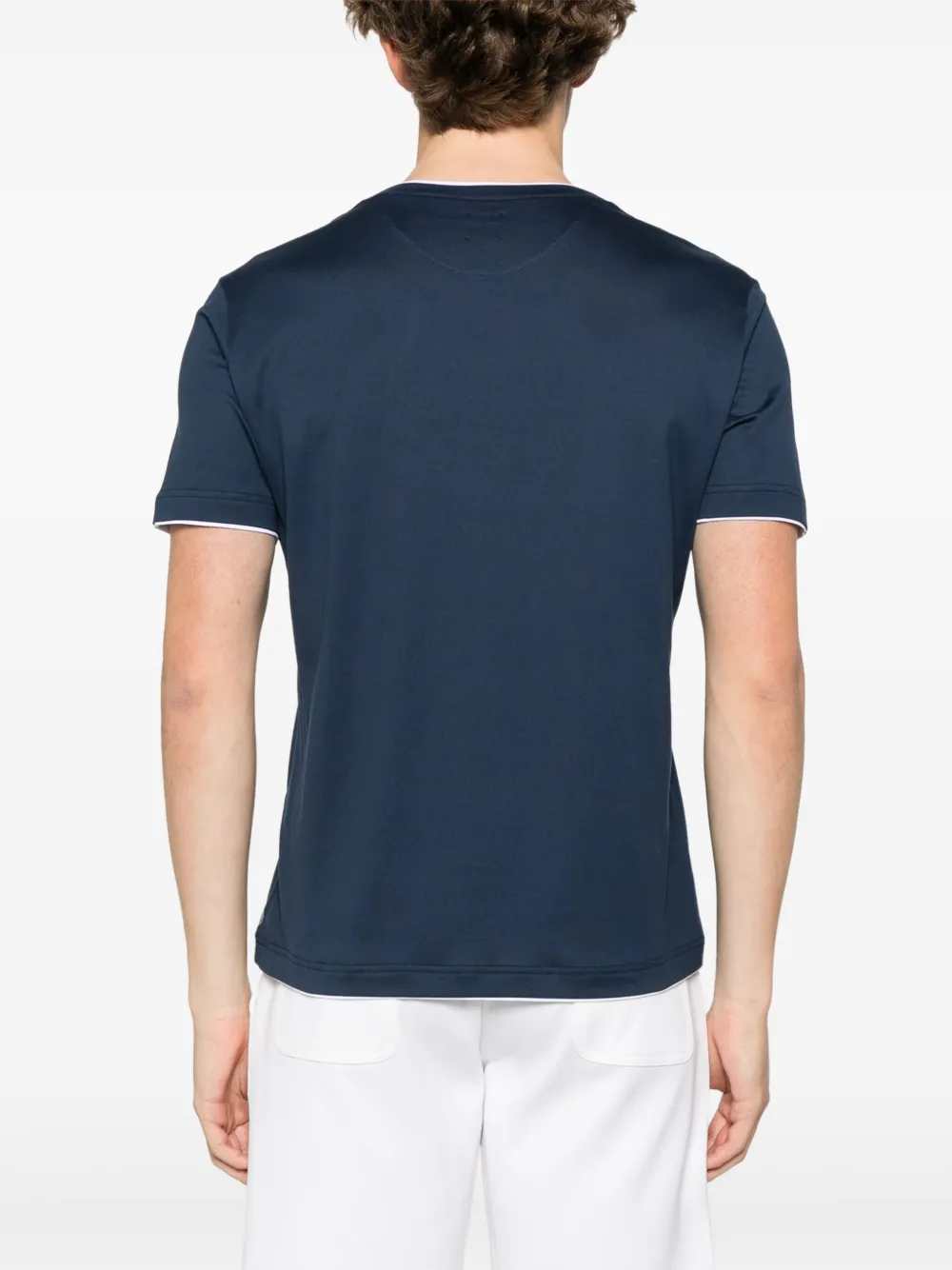Eleventy T-shirt met ronde hals Blauw