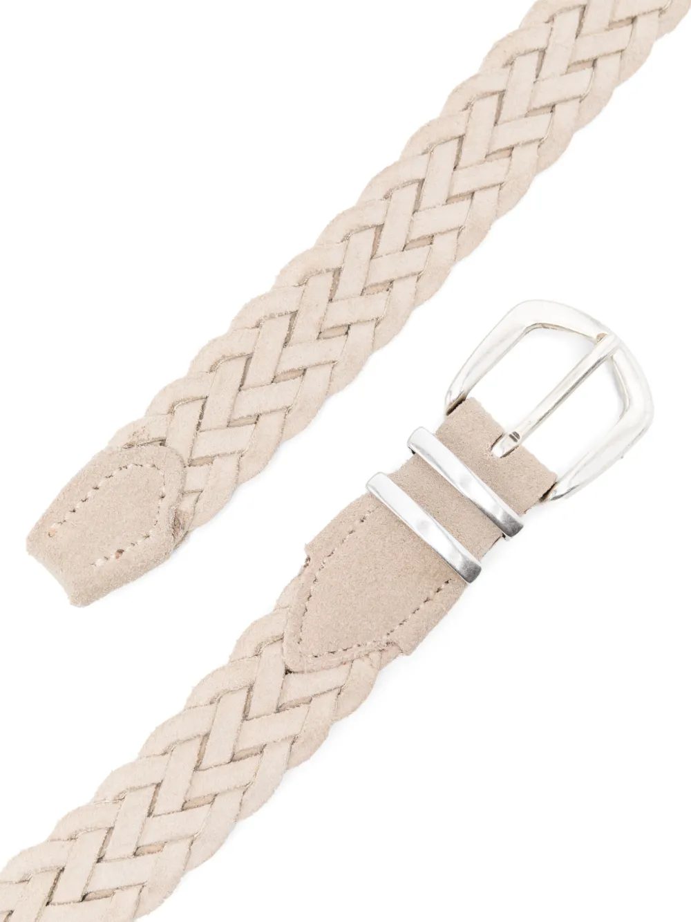 Eleventy Gevlochten riem - Beige