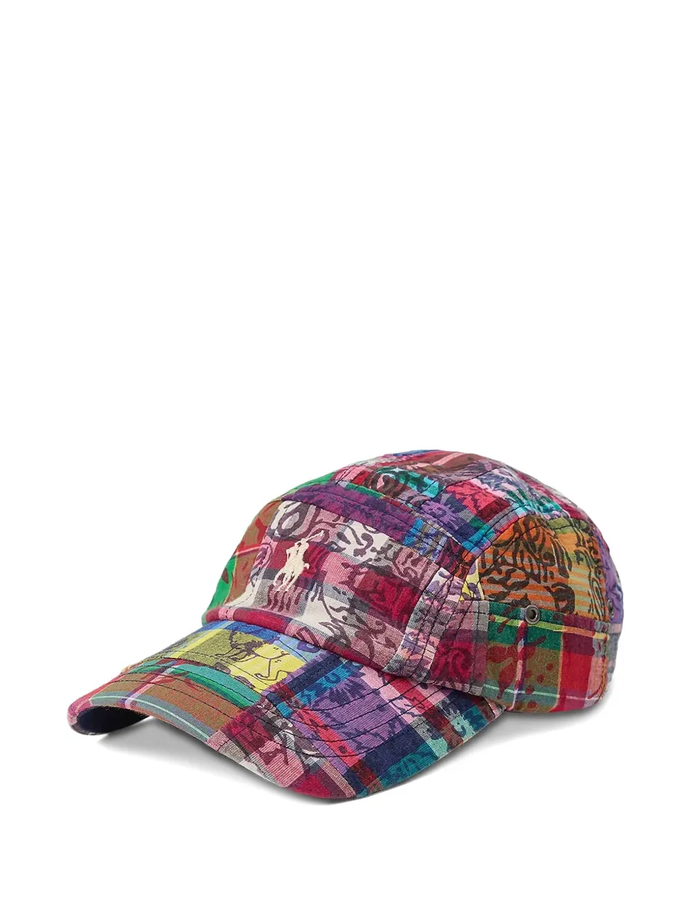 Polo Ralph Lauren patchwork embroidered baseball cap Rood