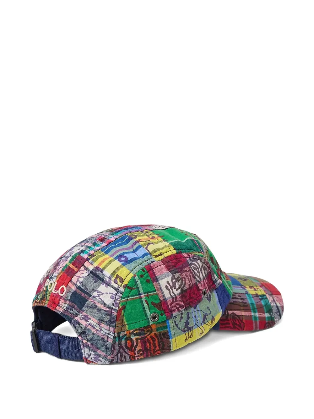 Polo Ralph Lauren patchwork embroidered baseball cap - Rood