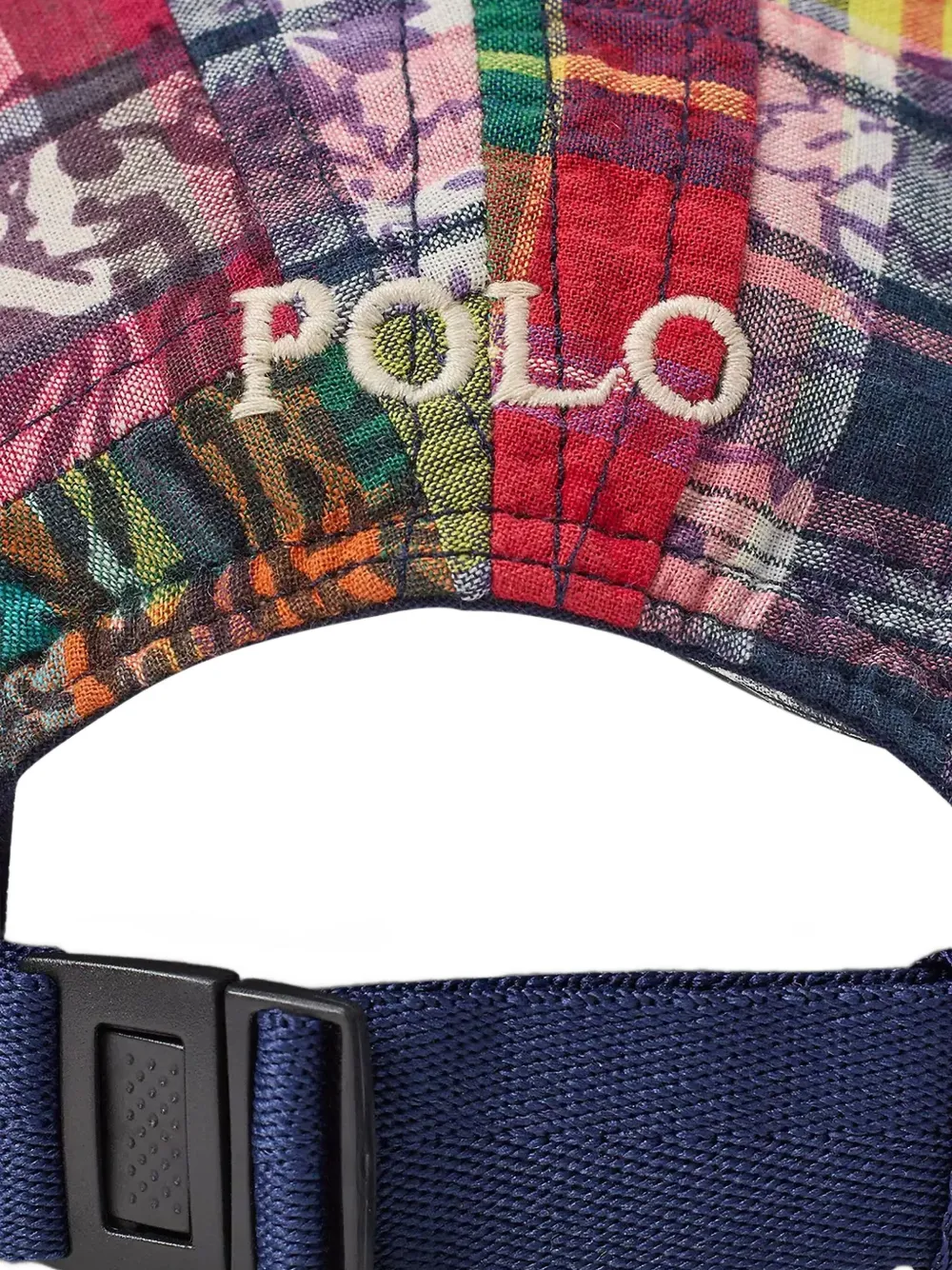 Polo Ralph Lauren Honkbalpet met geborduurd patchwork Rood