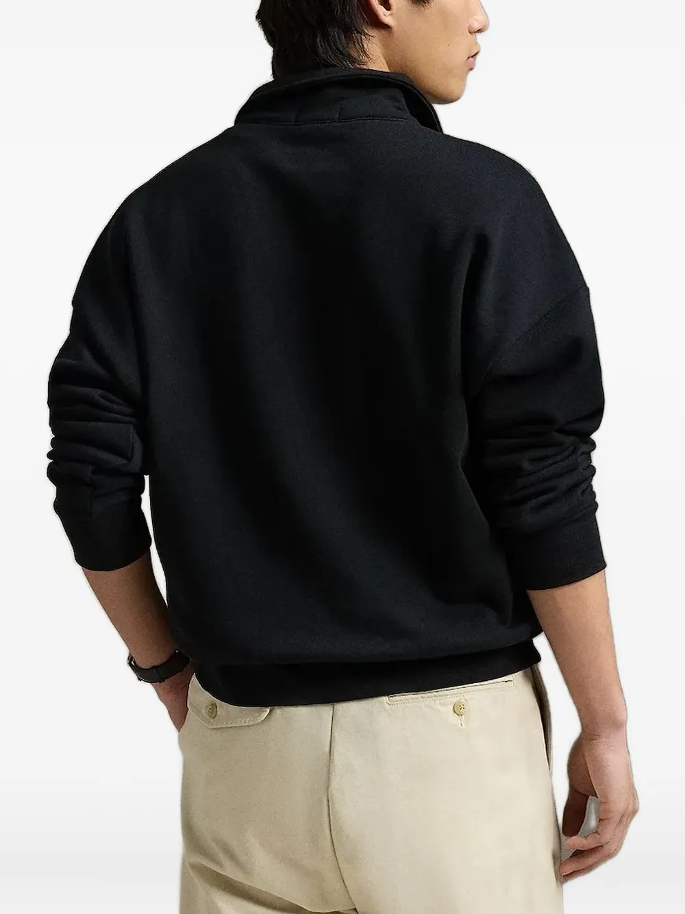 Polo Ralph Lauren half-zip cotton sweatshirt Zwart