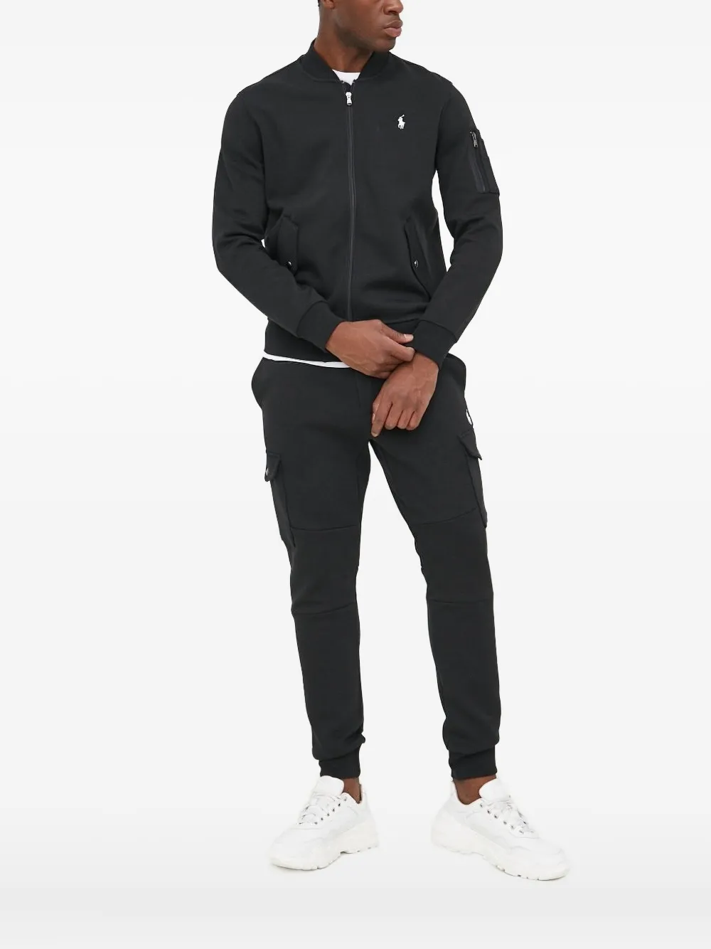 Polo Ralph Lauren embroidered bomber jacket | Black | Image 1