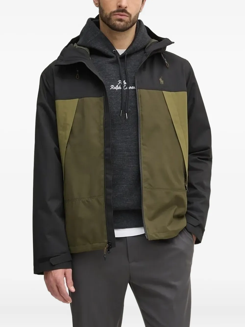 Polo Ralph Lauren Tweekleurig jack Zwart