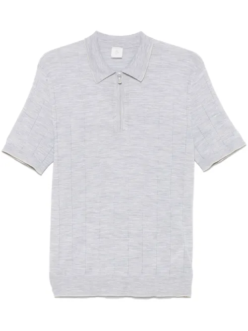 Polo en maille à design nervuré - Eleventy - Modalova