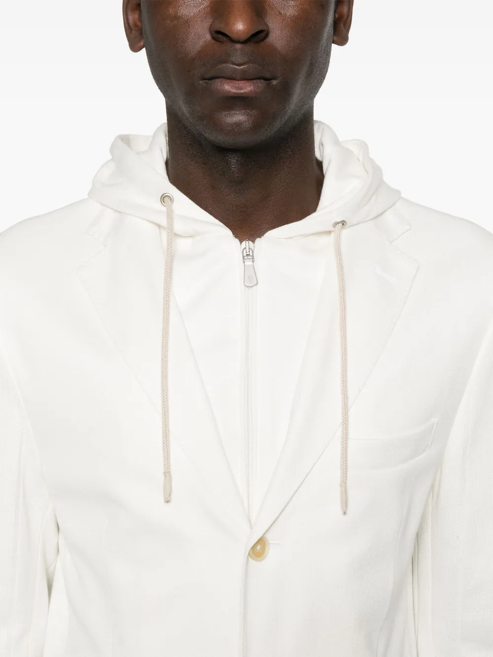 Eleventy Blazer met enkele rij knopen Wit