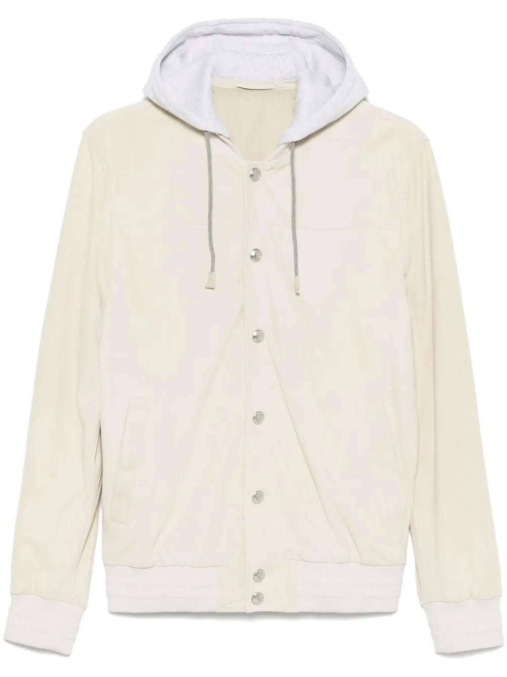 Eleventy Bomberjack met capuchon Beige