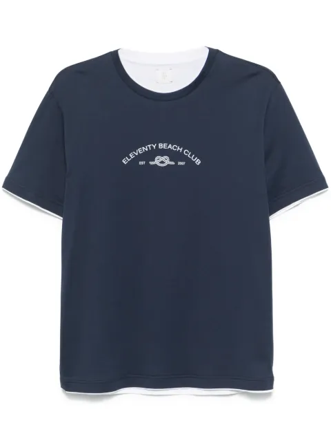 Eleventy playera con cuello redondo