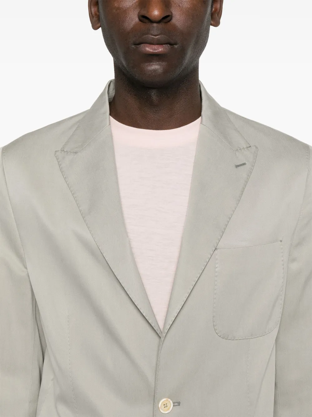 Eleventy Blazer met enkele rij knopen Groen