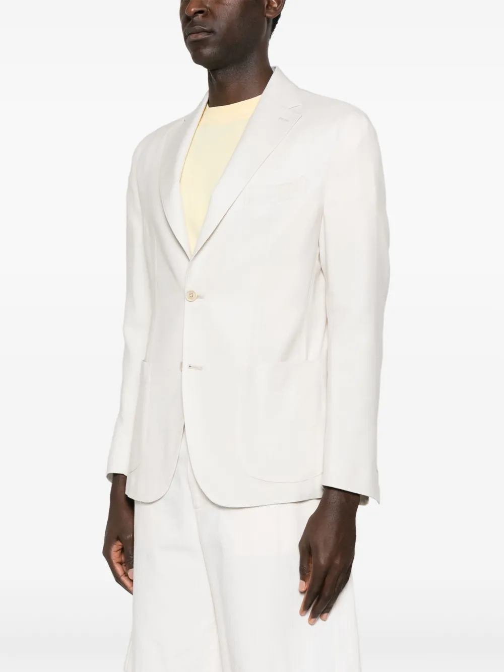 Eleventy Blazer met enkele rij knopen Wit