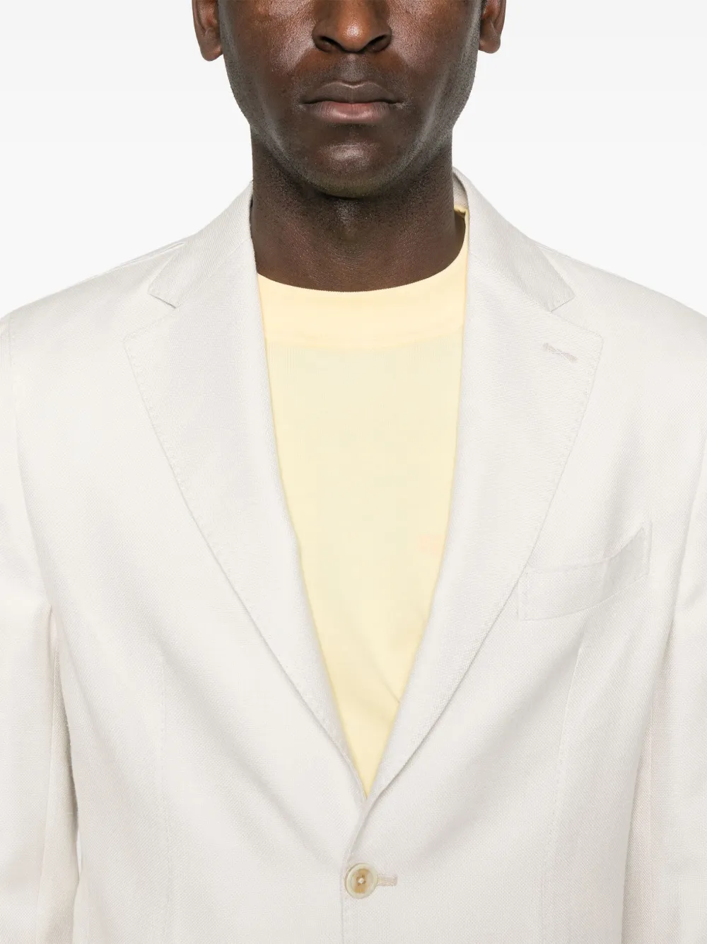 Eleventy Blazer met enkele rij knopen Wit
