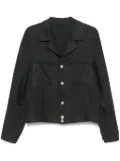 Eleventy linen shirt jacket - Black