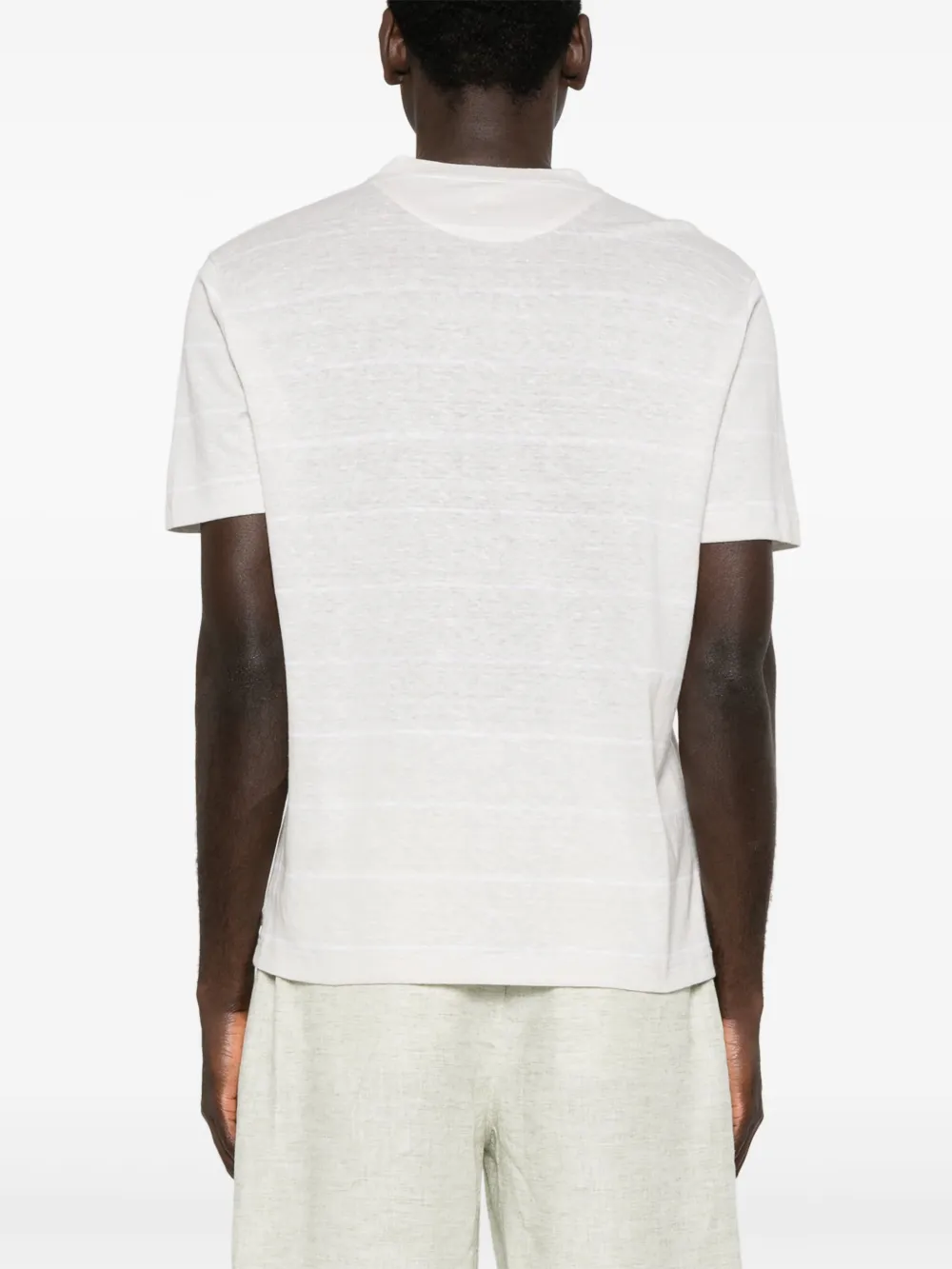 Eleventy Gestreept T-shirt Beige
