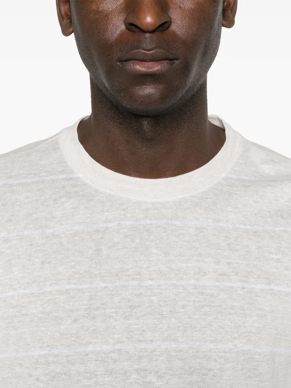 Eleventy Gestreept T-shirt Beige