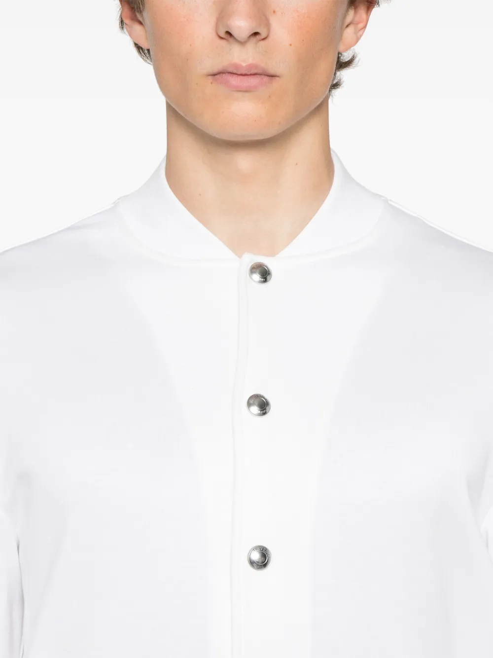 Eleventy Jersey bomberjack Wit