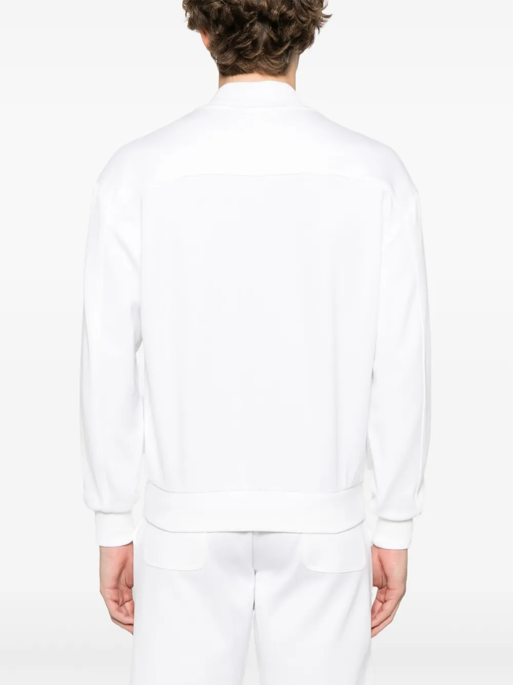 Eleventy Jersey bomberjack Wit