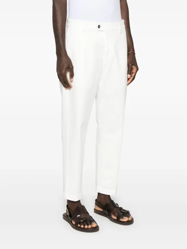パンツ Eleventy FW25 Eleventy Trousers (L80PANE01 TES0L080168) Eleventy drawstring-waist Tapered Trousers | Grey | FARFETCH