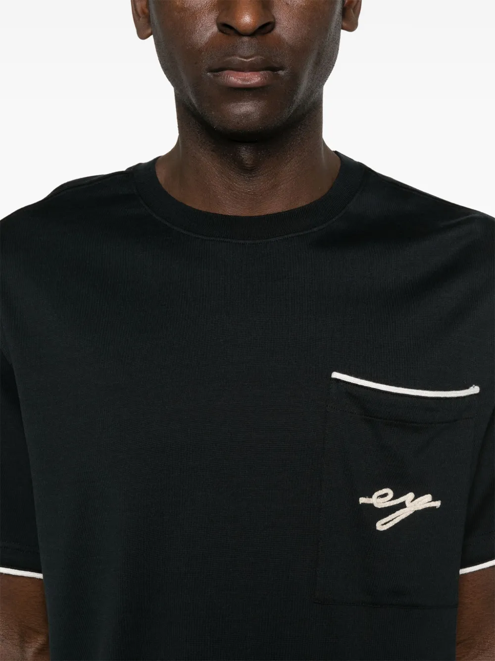 Eleventy Katoenen T-shirt Zwart