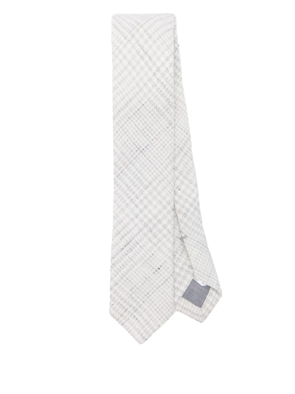 Eleventy checked tie | Grey | Image 1