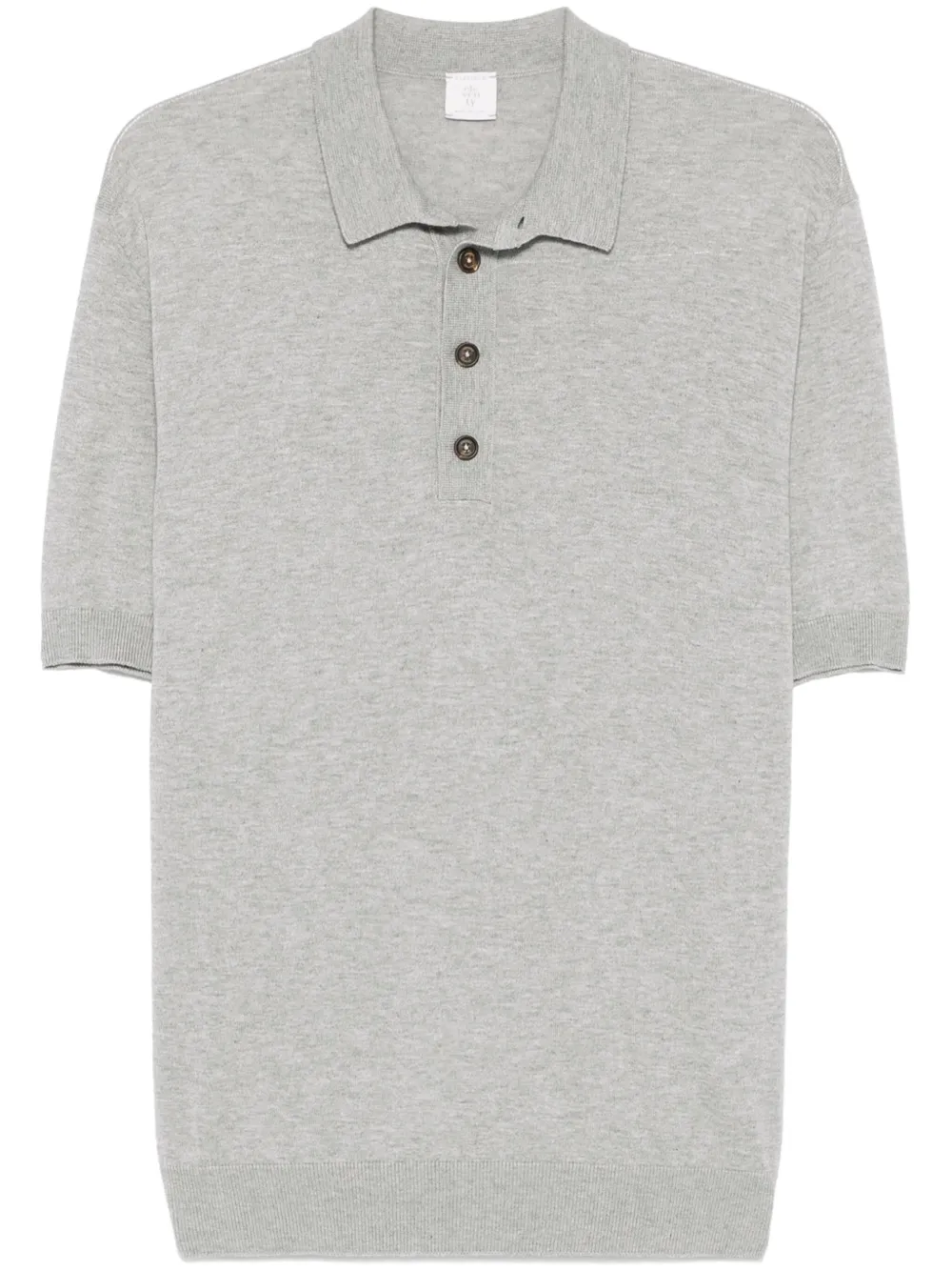 mélange-effect polo shirt