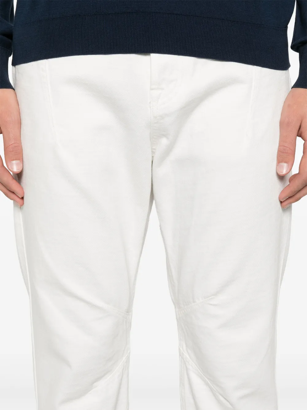 Eleventy Broek met toelopende pijpen Wit