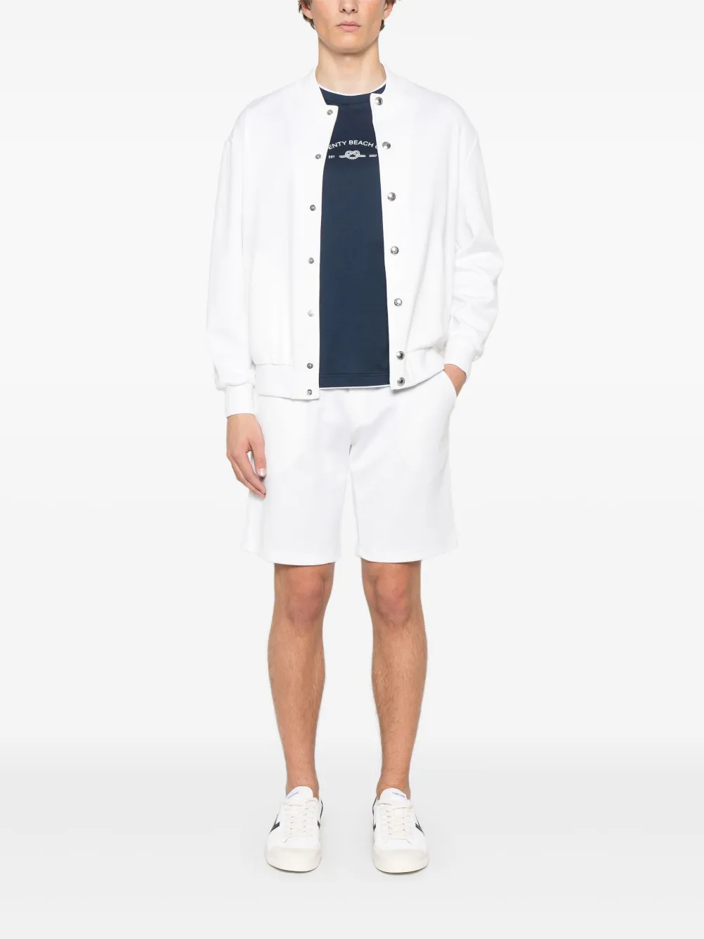 Eleventy Jersey shorts - Wit