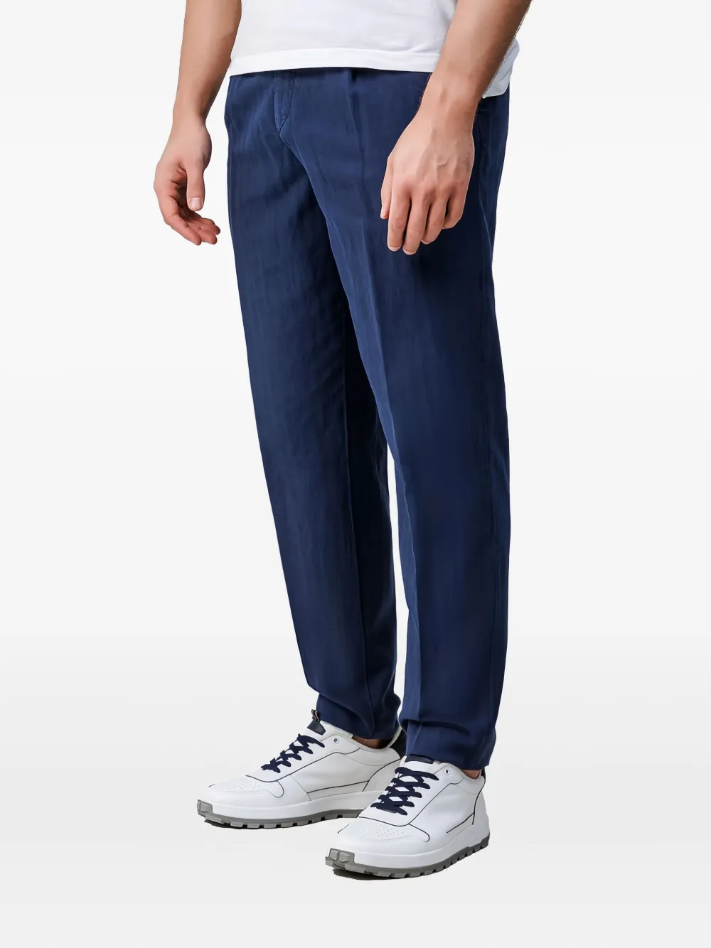 Eleventy Plooibroek Blauw