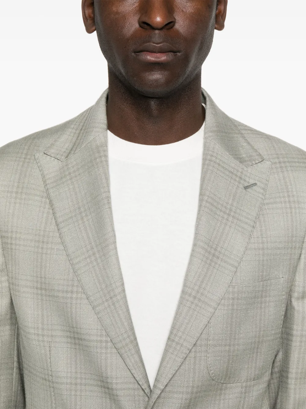 Eleventy Blazer met enkele rij knopen Groen