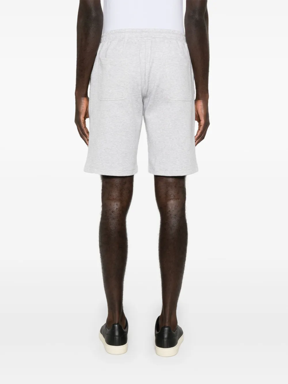 Shop Eleventy Mélange-effect Shorts In Grey