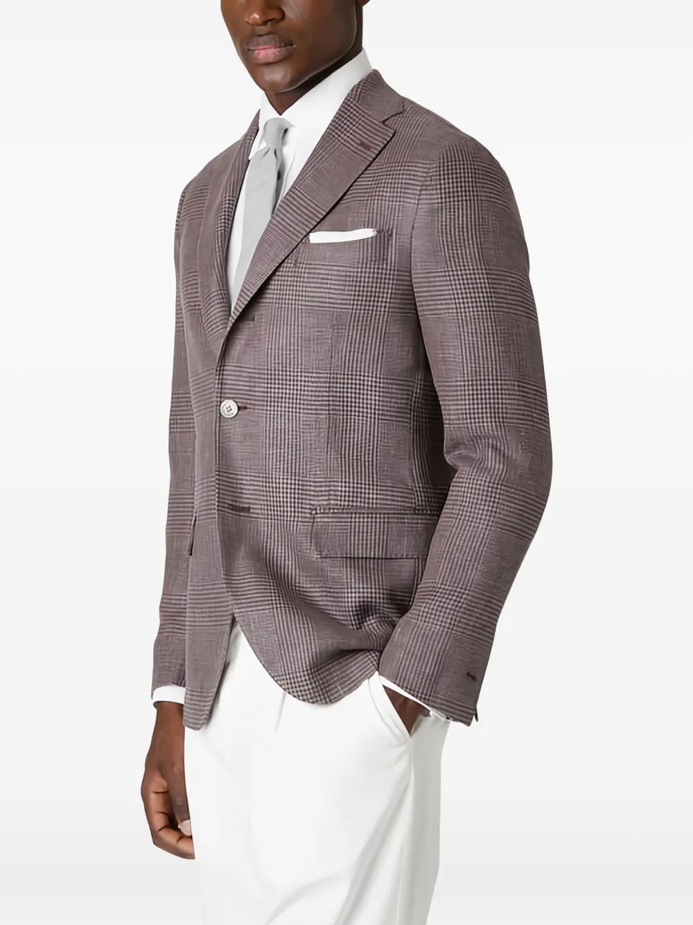 Eleventy Blazer met enkele rij knopen Paars