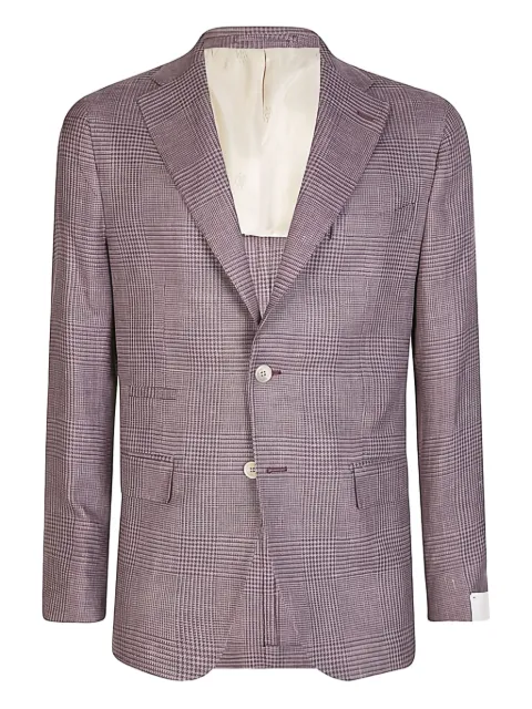 Eleventy بليزر كاروهات بصف أزرار