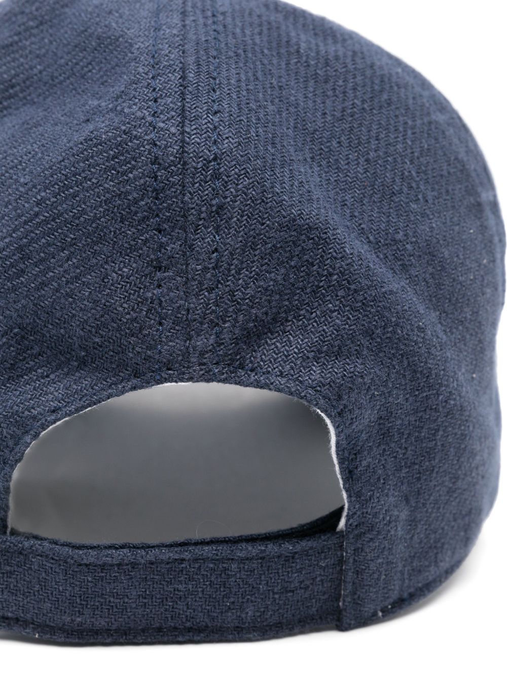 Eleventy logo-embroidered cap - Blauw