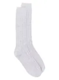 Eleventy cable-knit socks - Grey