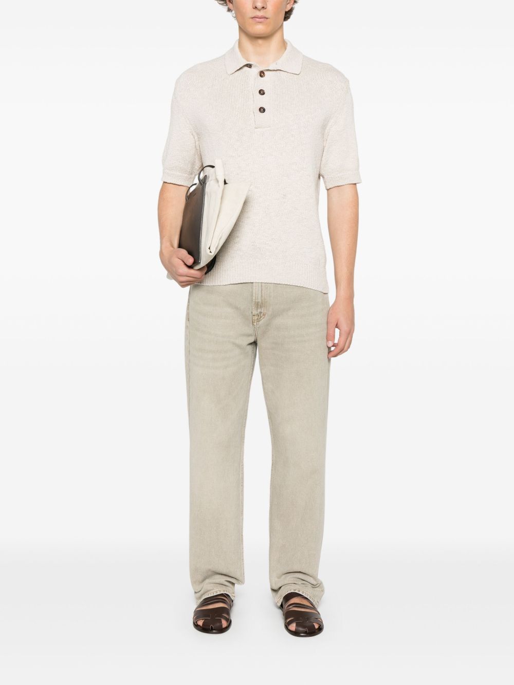 Eleventy Poloshirt met korte mouwen - Beige