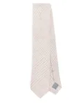 Eleventy checked tie - Neutrals
