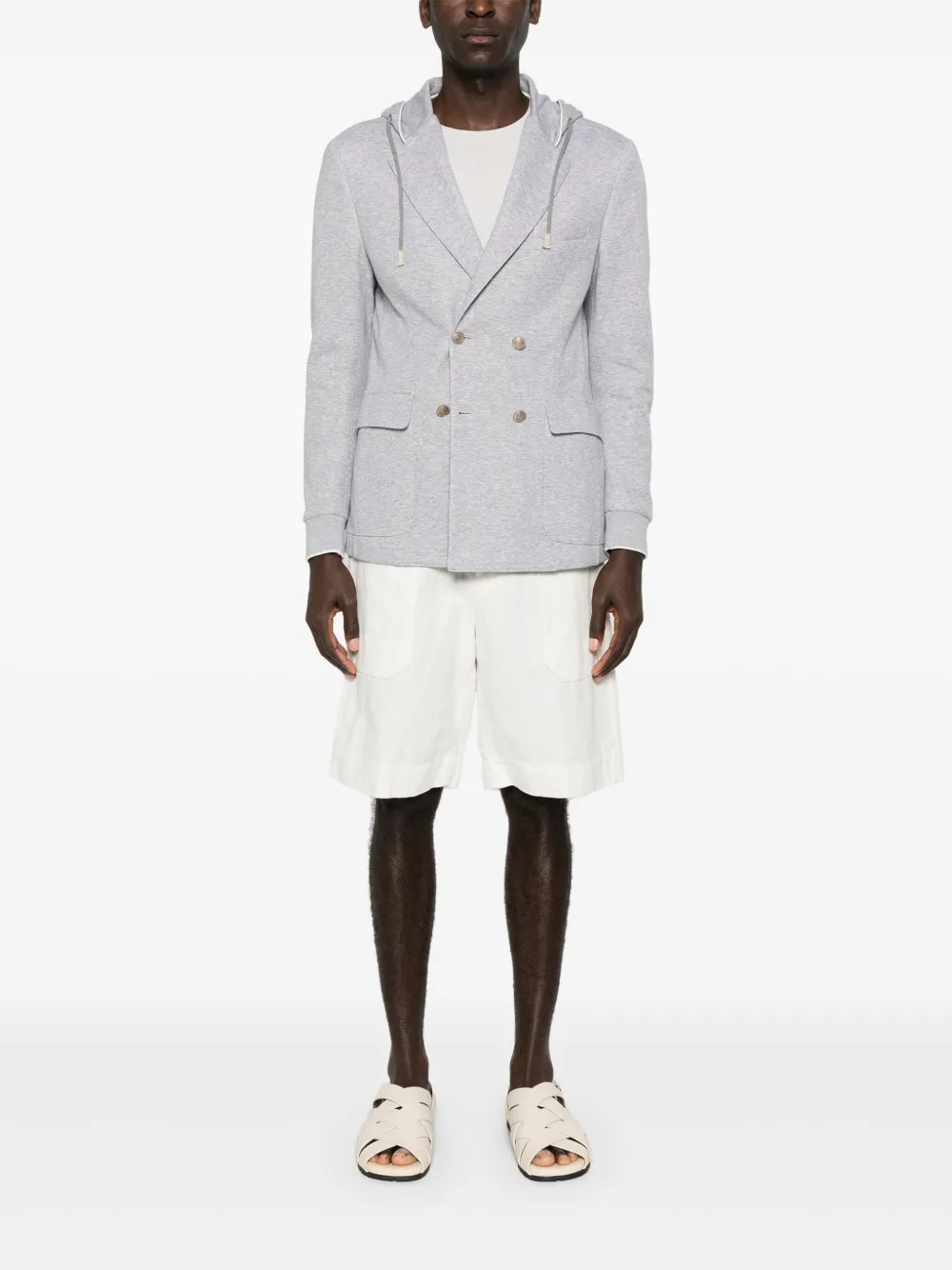 Eleventy blazer con doble botonadura y capucha | Blazers | Image 2
