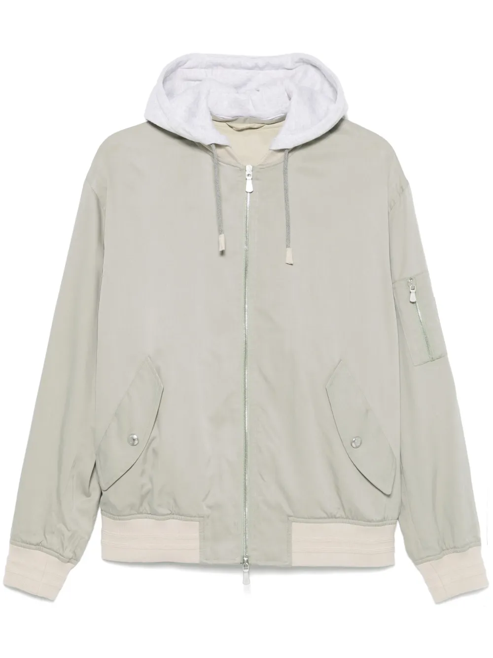 hooded bomber jacket