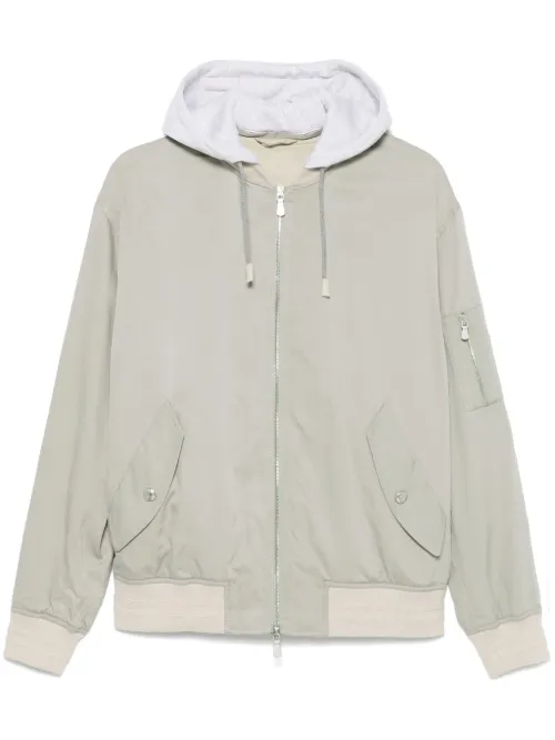 Veste bomber à capuche - Eleventy - Modalova