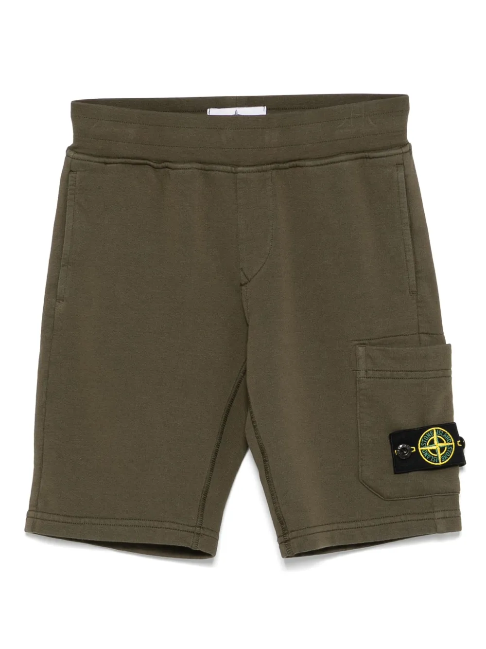 Stone Island Junior Trainingsshorts met Compass-logopatch Groen