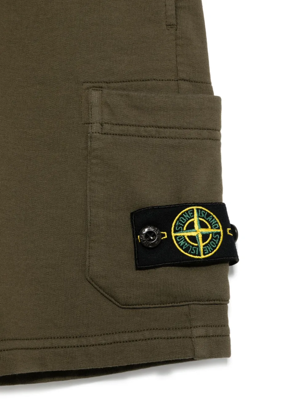 Stone Island Junior Trainingsshorts met Compass-logopatch Groen
