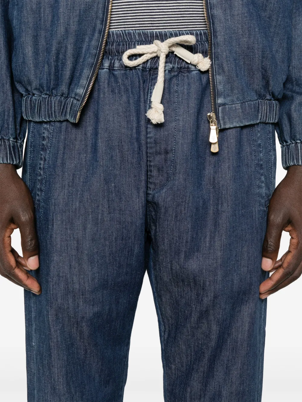Eleventy Broek met toelopende pijpen Blauw